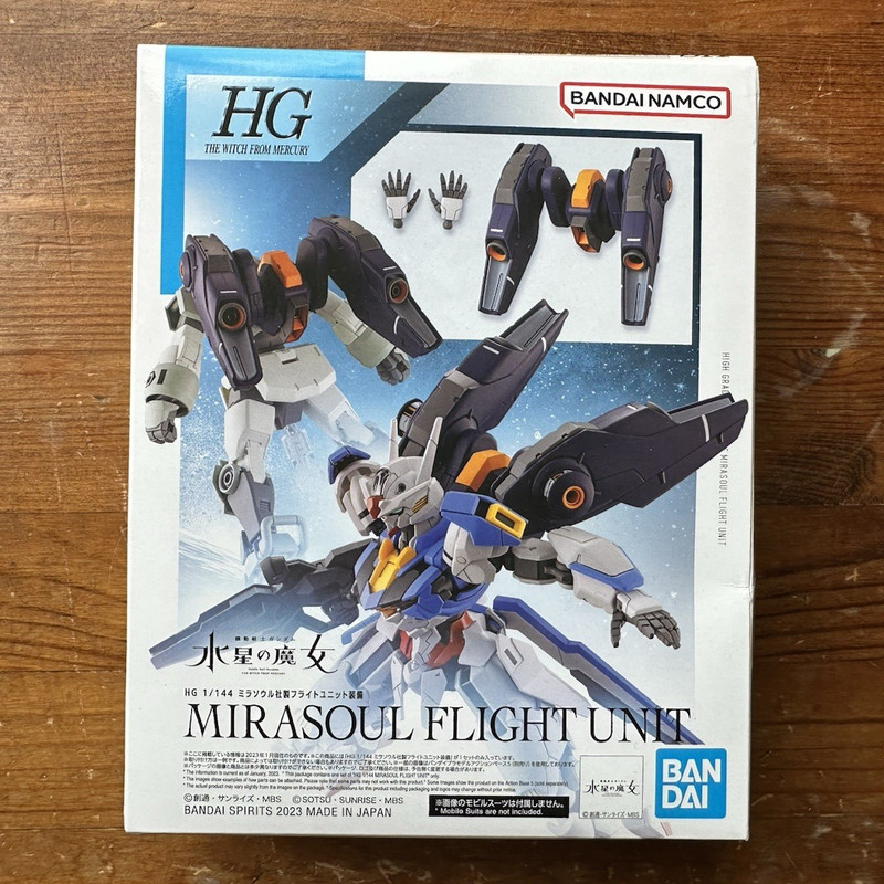 BANDAI NAMCO HG 1/144 Mirasoul Flight Unit Gundam Robot Plastic Model Kit