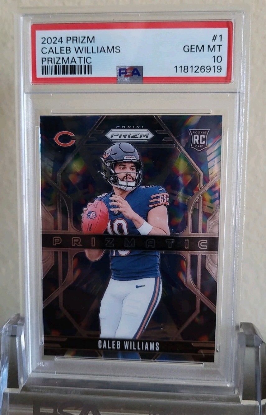 2024 Prizm #1 Caleb Williams RC Prizmatic PSA 10 GEM MINT Chicago Bears Rookie