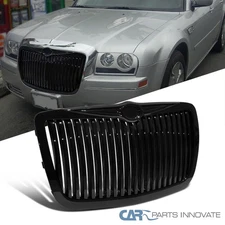 Fit 2004 2005-2010 Chrysler 300/ 300C Bentley Style Glossy Black Vertical Grille