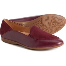 Dansko Leather Lace Loafers - Slip-Ons Womens Size EU 38 US 7.5-8 Wine color