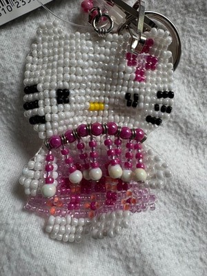 Sanrio Miss Kitty Necklace / With beads 13'' long (Multi Colored)