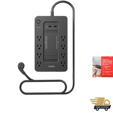 Surge-Guard 650VA UPS Battery Backup with 360W - 8 Outlets for Home Office Gear