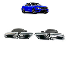 Auspuffendrohre Chrom passend für Mercedes E-Klasse W212 S212 2013-2017 Auspuffendrohre Chrom passend für Mercedes E-Klasse W212 S212 2013-2017