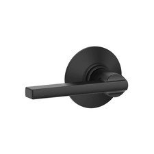Schlage Latitude Matte Black Passage Lever RH/LH 1-3/8-1-3/4 Door