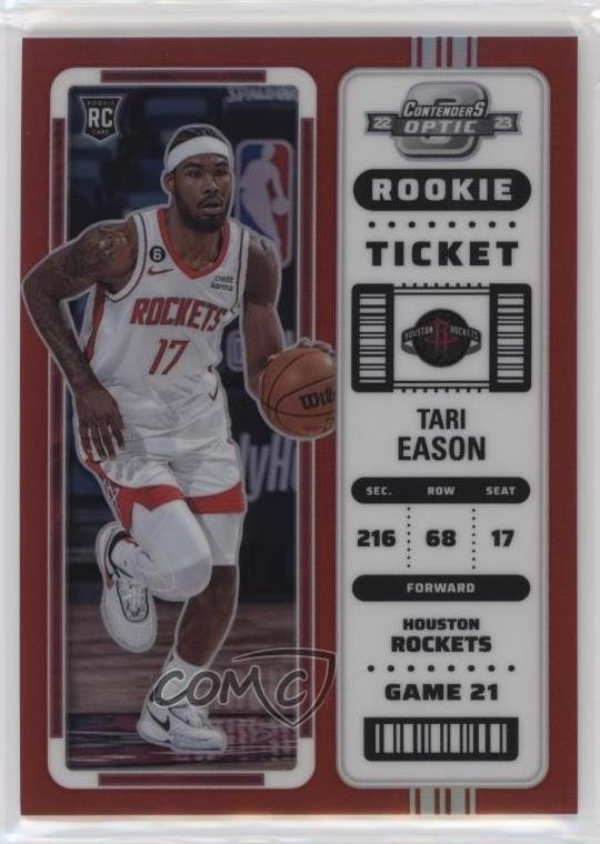 2022-23 Panini Contenders Optic Rookies Red Prizm Tari Eason #10 RC 19k9