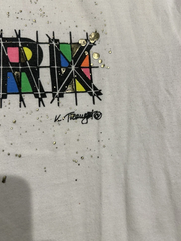 Camiseta De Colección Nueva York Talla XL Turista Nueva York Años 80 90 Arte Colorido Fritz Luca Foto 3 de 4