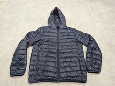 Uniqlo Jacket Mens L Navy Light Down Packable Puffer Gorpcore Quilted Hiking Zip