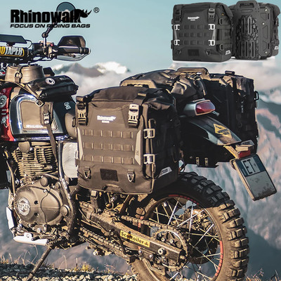 Rhinowalk Motorcycle Side Bag Quick Release 35L Waterproof Anti-Theft 1Pc Black