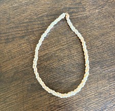 Vintage Triple Strand Freshwater Cultured Pearl Necklace 17  Cream Ivory Twist