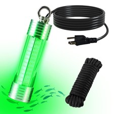 150W 20000LM Green Fishing Light,LED Light with Tow Rope for Dock Boat Shore ...