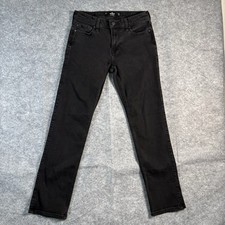 HOLLISTER Slim Straight Jeans Size 30 x 32 Black Advance Stretch Denim Pants Y2K