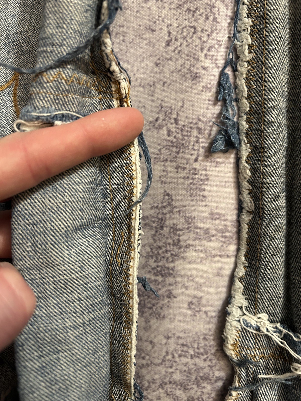 Vintage 60s Levi’s Patchwork Custom Big E Selvedg… - image 11