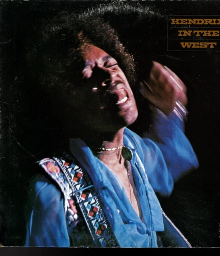 JIMI HENDRIX on LP  " HENDRIX IN THE WEST " R&R blues rock