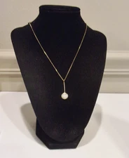 Luna Norte White Genuine Druzy Quartz Gold Plated Pendant  Necklace