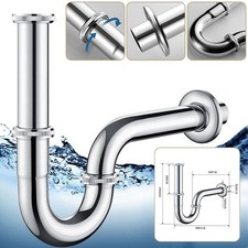 High Quality Tubular Siphon Drain Valve for Bathroom Sink with Overflow