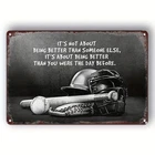 Vintage Baseball Tin Metal Sign Inspirational Wall Art Decor 8x12