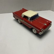 Japan Ford Skyliner Convertible Tin Sports Car Battery Operated Works