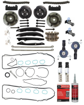 NEW OEM 18-20 Ford F150 5.0L Coyote V8 Cam Phaser Timing Chain Kit W/ Solenoids