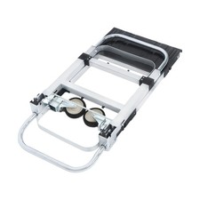 Carbon Steel 2 in 1 Hand Truck Dolly W/ Rubber Brake-Wheels and 2 Elastic Ropes