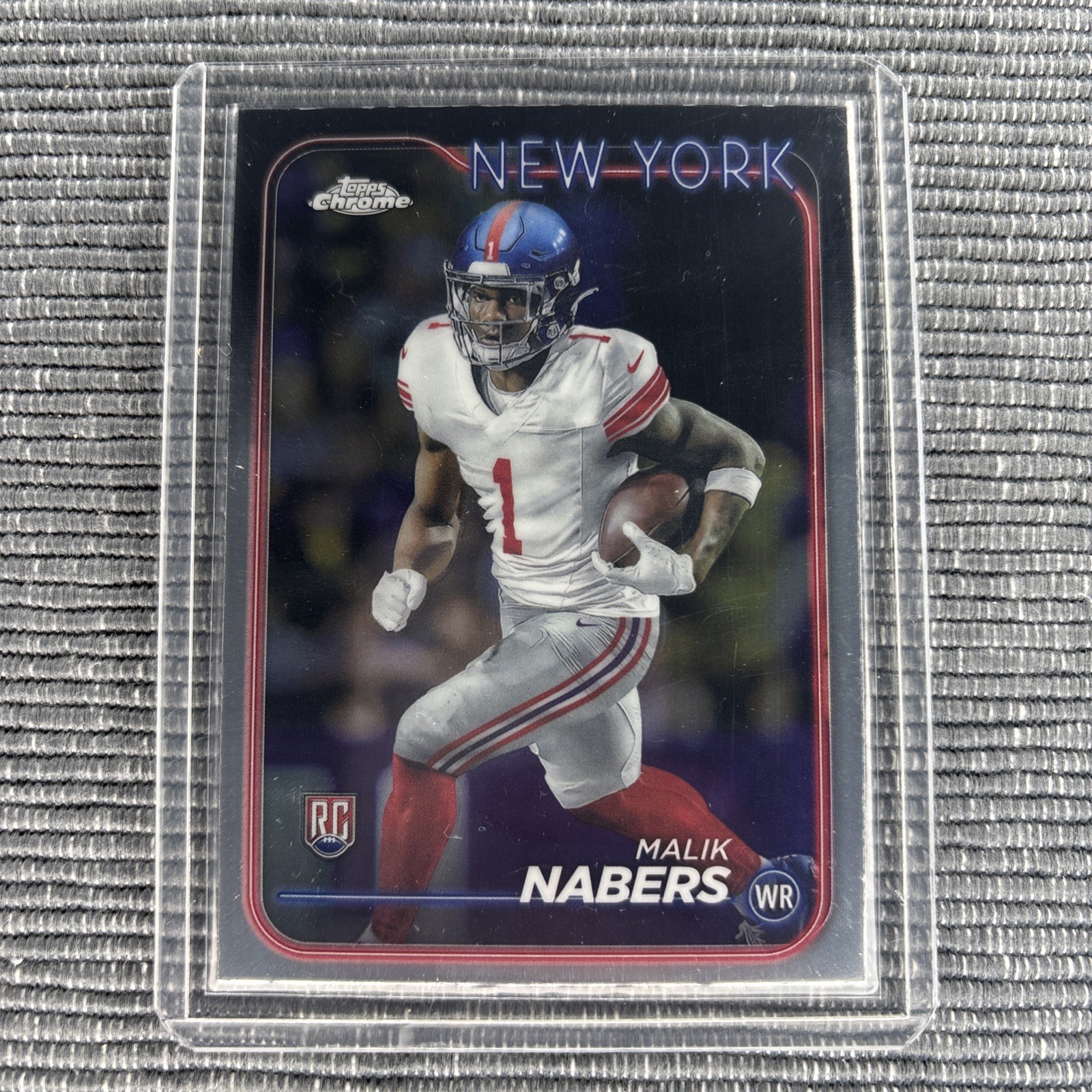 2024 Topps Chrome - Rookies Malik Nabers #205 Refractor (RC)