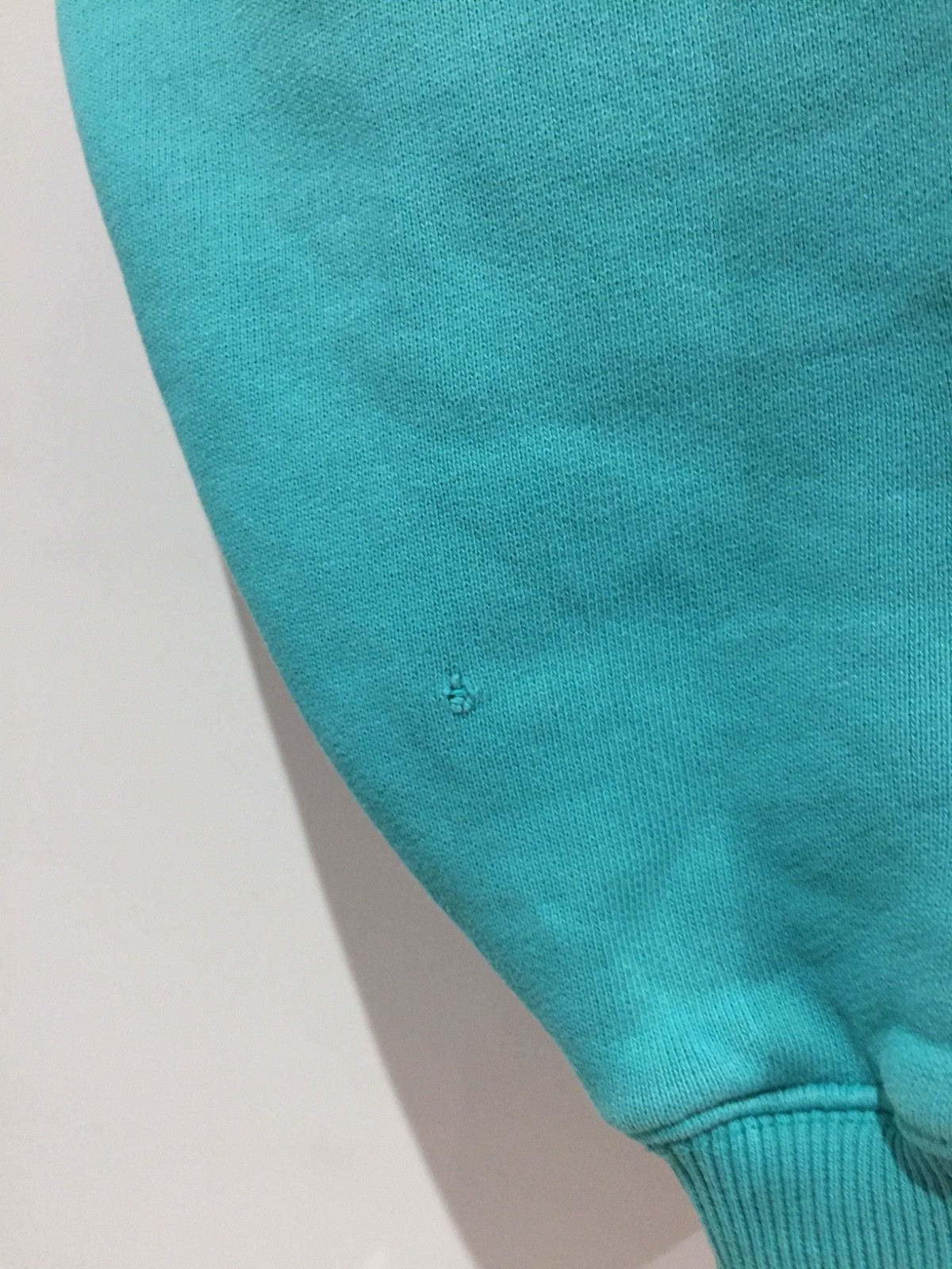 Rare ACNE STUDIOS Dog-Patch Turquoise Cotton Sweatshirt Unisex Size M image 5