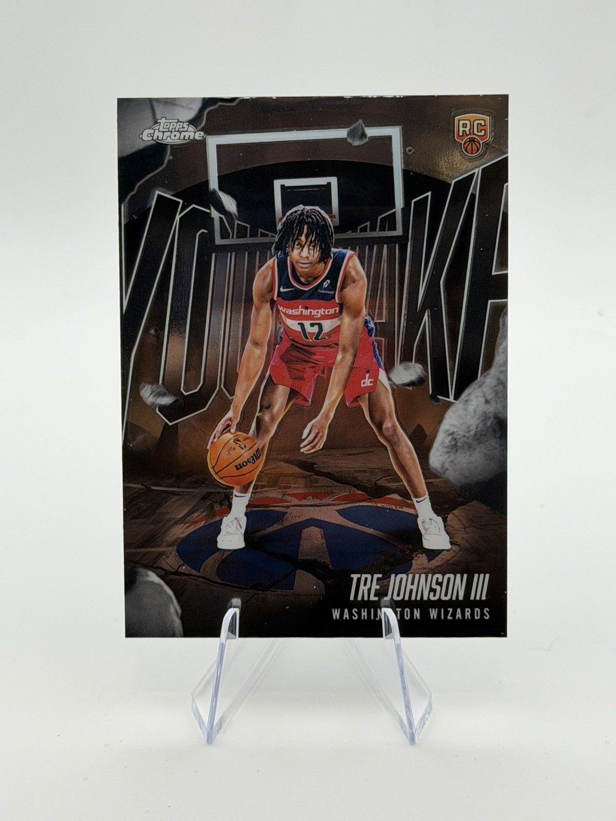 2025-26 Topps Chrome Basketball Tre Johnson III Rookie RC Youthquake #YQ-6