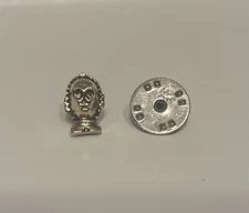 C-3PO Head Gold Tie Tack Lapel Pin Star Wars Disney Vtg