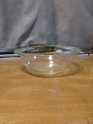 Anchor Hocking Ovenware Glass Casserole Baking Dish #022-10T, E-21 Vintage USA