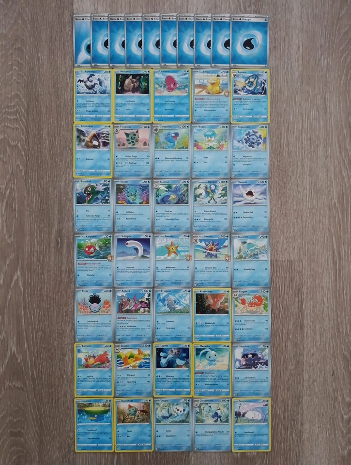 Pokemon karten Sammelkarten Wasser Deck 45 Karten 