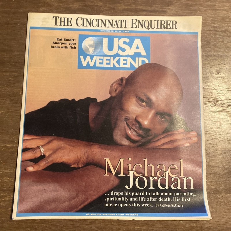 Chicago Times USA WEEKEND MICHAEL JORDAN Nov 15-17, 1996 Newspaper Insert BULLS