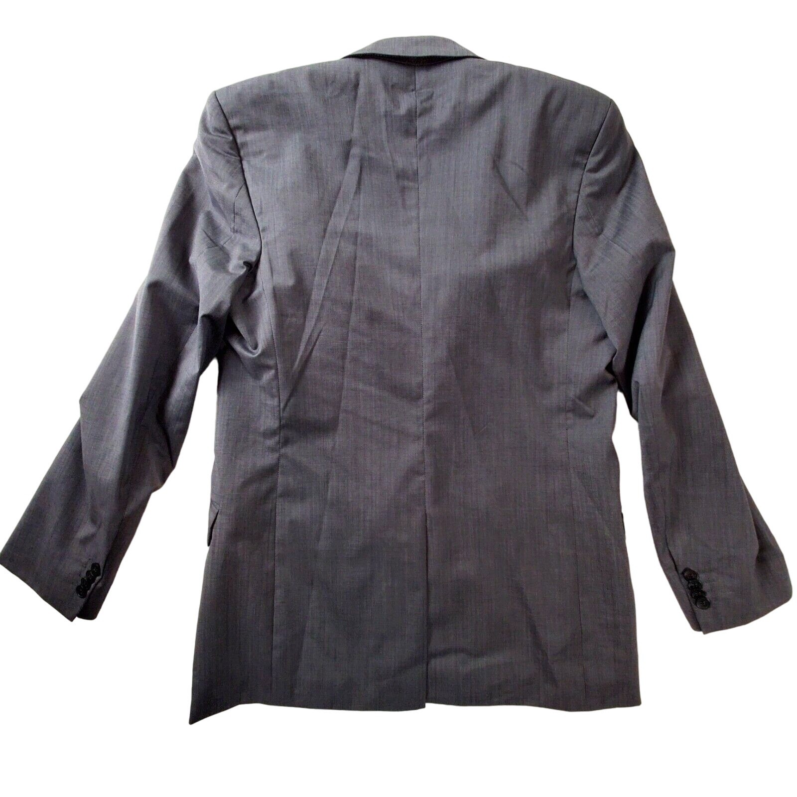 Hugo Boss Wool Blazer Sport Coat Gray Men's 38R Two Button thumbnail 9