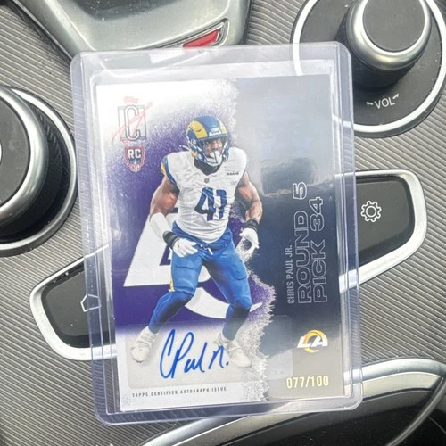 2025 Topps Chris Paul Jr. Shop for 2025 Topps Signature Class Football Rookie autographs on eBay (Raw)