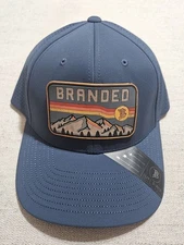 Branded Bills Elite Series Hat Cap Snapback Mountain American Horizon Blue Golf