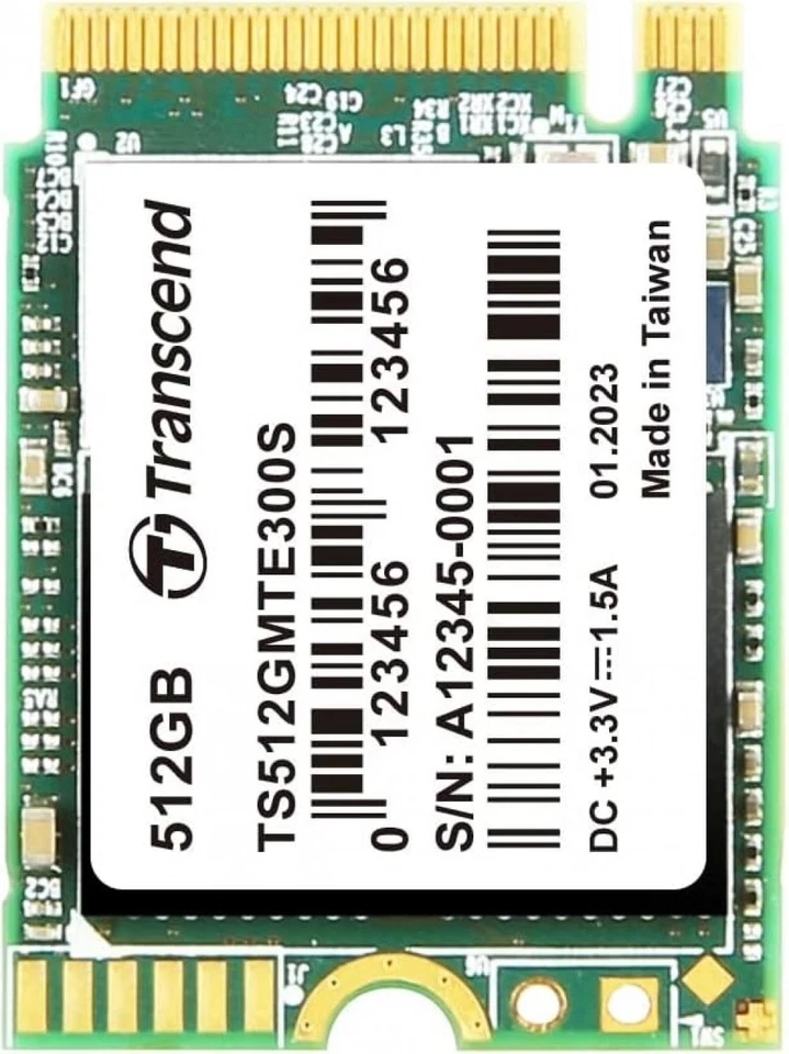 Transcend MTE300S, M.2 NVMe SSD, PCIe 3.0 x4, 2230, 512GB