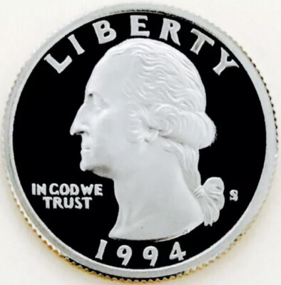  1994 S PROOF DCAM WASHINGTON! THICKEST CAMEO EVER! BEST IVE SEEN$ 