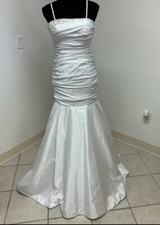 Size 2 White Debutante Prom Homecoming Formal Evening Gown or Wedding Dress NWT