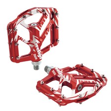 Wellgo B252 Flat Pedals Low Profile Design , Red