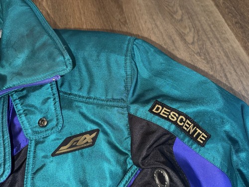 Descente Ski Suit One Piece Snowsuit Mens Medium Snow Bib Vintage 80s 90s Retro - Picture 8 of 23