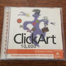 ClickArt 10,000 Broderbund 1999 CD-ROM NM