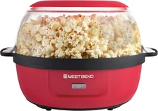 Stir Crazy Hot Oil Popcorn Popper, Popcorn Maker Machine with Large Serving Bowl