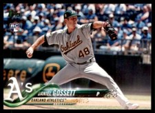 2018 Topps Update #US283 Daniel Gossett Oakland Athletics Rookie Card