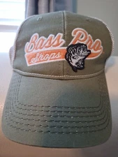 NEW Bass Pro Shops Men's Logo Baseball Cap Hat One Size Fits Most Gone Fishing 