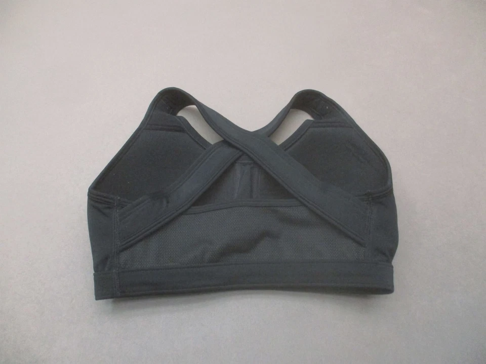 Sujetador deportivo Under Armour talla S para mujer forrado en negro inalámbrico con espalda cruzada 8M Foto 3 de 4