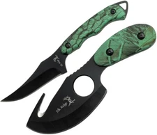 Elk Ridge Hunting Set 2 Piece Fixed Knife Stainless Steel Blade Synthetic Handle