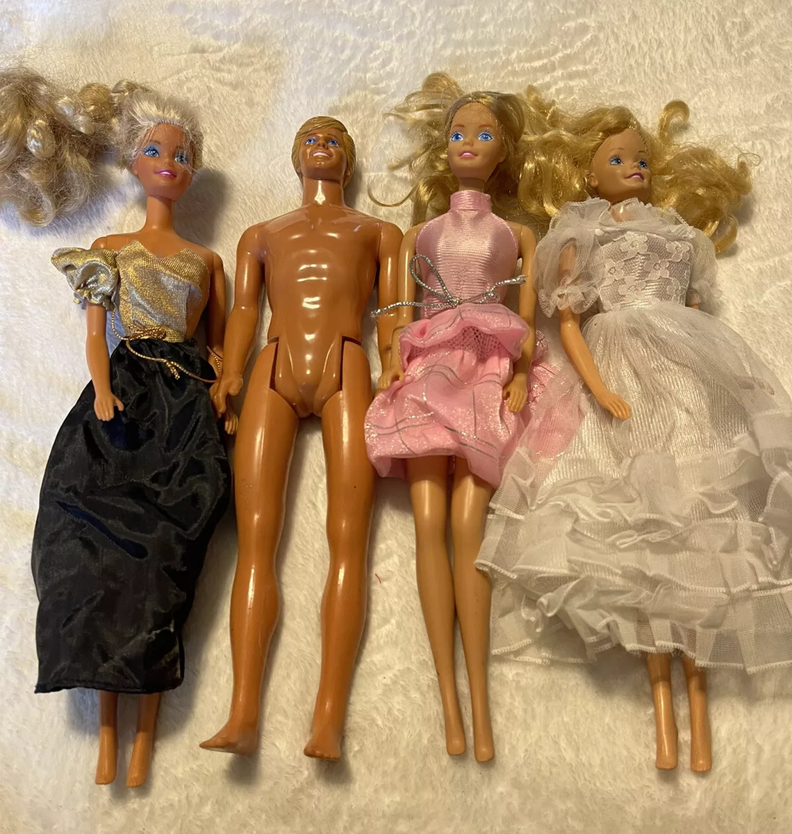 Mixed Lot of 4 Mattel Barbie Dolls Vintage Barbies Lot eBay