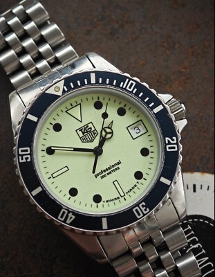 TiccTacc  - Vintage TAG HEUER 200 professional NIGHT diver 980.113N BOX & PAPERS