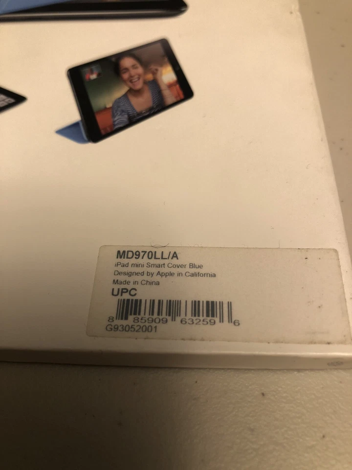 Apple iPad mini Smart Cover Blue MD970LL/A Fits iPad mini 1 & 2 - Image 3 of 3