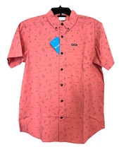 Columbia Rapid Rivers Printed Short Sleeve Shirt Outdoor Adventure Hiking Small