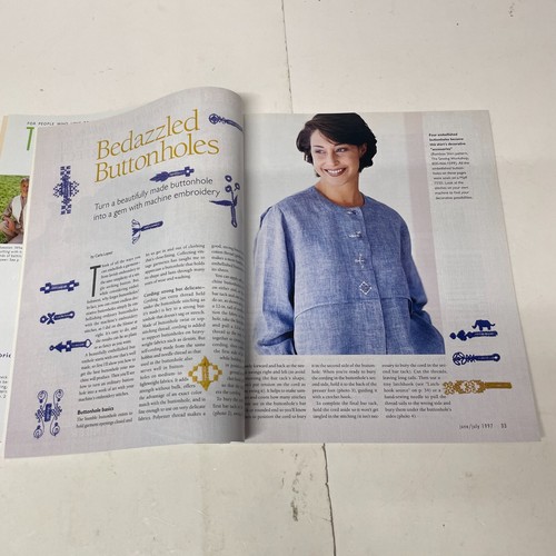 Threads Sewing back issue Magazines July 1997 #71 Machine-Sew TAUNTON'S - Picture 4 of 8