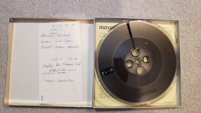 Maxell UD 35-10 Used 10.5 Metal Reel to Reel Tape Sold as Blank Great